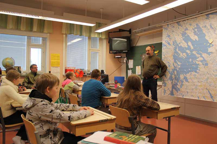 Alustus luokkahuoneessa