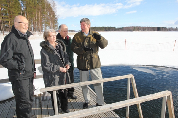 Kauko ja Kaisu Salmi Puruveden rannalla