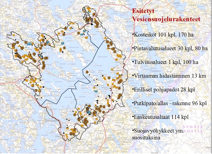 Yleissuunnitelman vesiensuojelurakenteet
