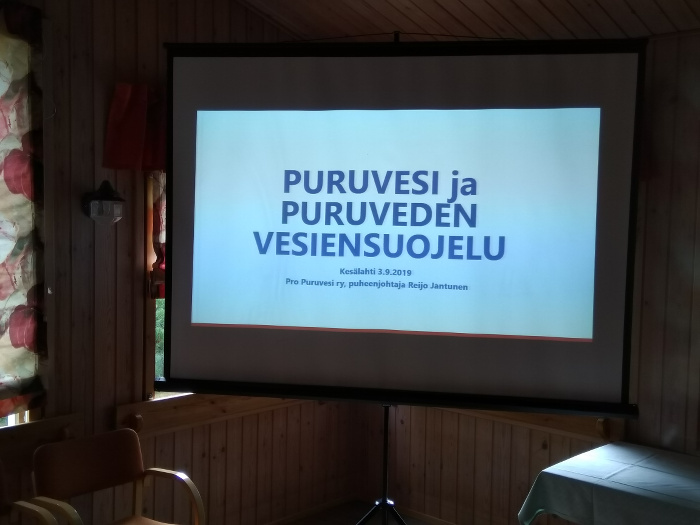 Toisella rastilla jaettiin Puruvesi-tietoutta